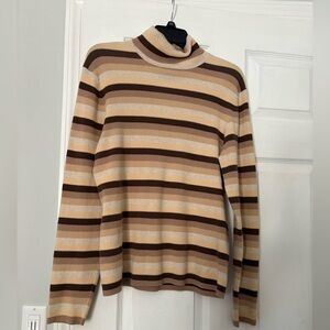 Vintage Old Navy Brown Striped Sweater